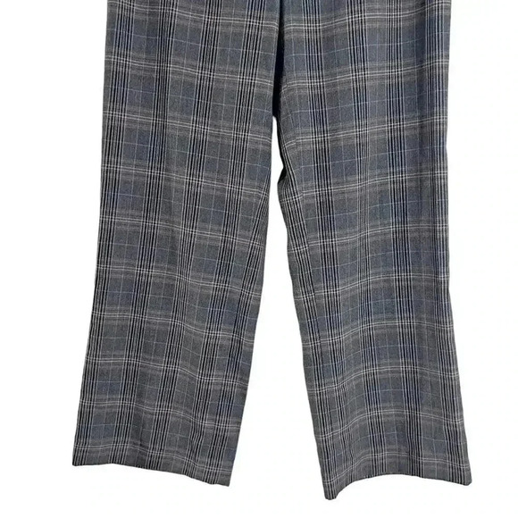 y2k Vintage Brown Plaid Pants Straight Leg Office Siren Women's Size 12 - Picture 3 of 6